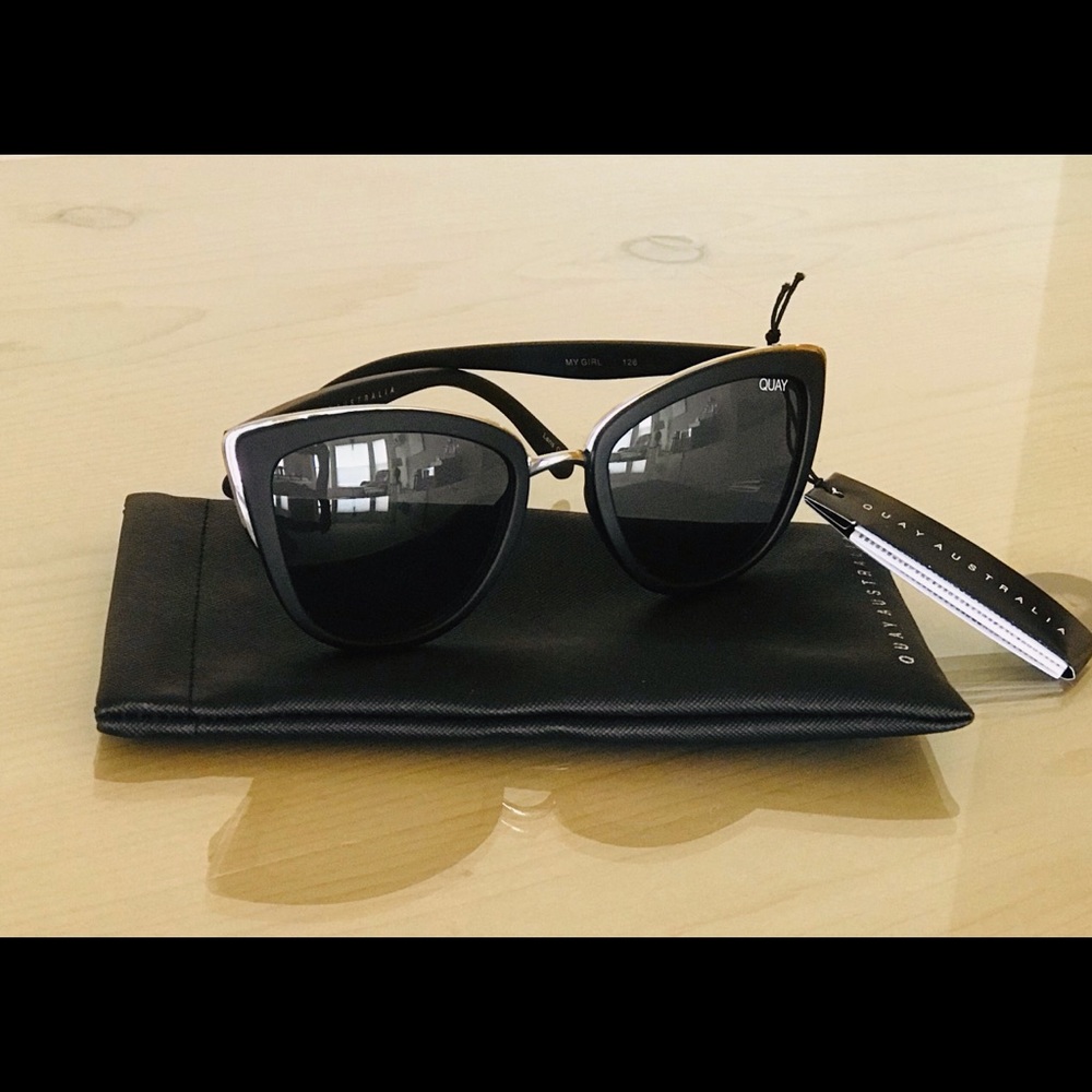Quay Australia My Girl cat eye sunglasses in black